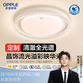 欧普（OPPLE）led吸顶灯具家用圆形卧室灯儿童现代简约馨房间灯心澈
