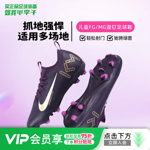 小李子耐克儿童足球鞋中端刺客16FG/MG混钉足球鞋学生FQ8394-500 商品图0