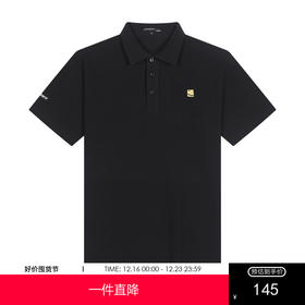 GXG男装【精美刺绣】夏季时尚笑脸小标男款翻领撞色短袖POLO衫K&C