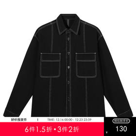 gxg.jeans男装夹克  秋季热卖翻领夹克男潮流明线宽松外套