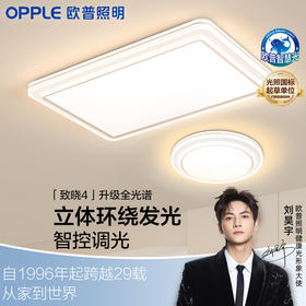 性价比爆款🔥欧普（OPPLE）致晓客厅奶油风简约现代吸顶灯套餐