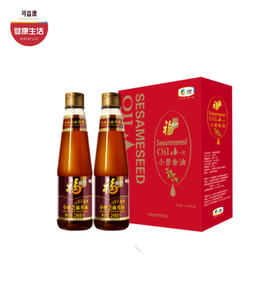 中粮 福临门一级小磨香油礼盒 精选芝麻 传统小磨  香味浓且持久 250ml*2瓶