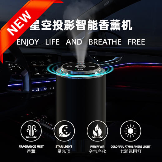 Auto Travel美旅智能星空投影车载香薰机AT-8101 商品图0