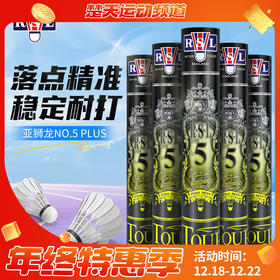 亚狮龙RSL5号球羽毛球NO.5 PLUS飞行稳定比赛用球俱乐部羽毛球