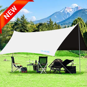 Auto Travel美旅 户外露营黑胶4.5x3.5M蝶形天幕 AT-9303