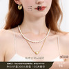 三彩2026新款金属相思豆合成珍珠双层叠戴项链极简轻奢个性约会 商品缩略图0