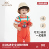 英氏童装哈衣短袖透气婴幼儿连体衣夏季男宝假两件衣服新款 商品缩略图0