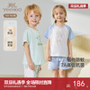 英氏儿童家居服透气防蚊夏季分体儿童睡衣亲肤男女童7A抗菌空调服 商品缩略图0