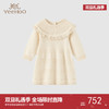 【高定系列】英氏羊毛连衣裙女宝宝裙子奢暖秋季女童连衣裙 商品缩略图0