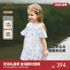 【商场同款】英氏女童连衣裙夏季短袖满印绣花小女孩裙子2025新款 商品缩略图0