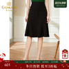 乔万尼黑色半身裙春款a裙包臀显瘦遮胯职业小香风EI1D908 商品缩略图0