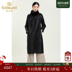 乔万尼派克服冬季新品水貂皮草气质显瘦大衣长款过膝外套女ES4P403