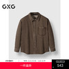 GXG男装 深咖色水洗牛仔衬衫外套24年冬季热卖G24XE94009 商品缩略图0