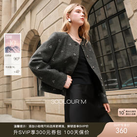 【90白鹅绒】三彩2025冬季新款香风鹅绒服蝴蝶结绣花压胶直充M