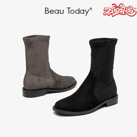 BeauToday 瘦瘦靴修腿时尚百搭短靴03096