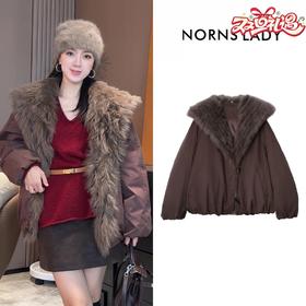NORNS LADY诺恩 冬季毛领加厚保暖外套时尚皮毛一体 H25WK90977