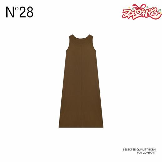 N°28 2025春季新款设计师时尚气质女士裙子圆领无袖连衣裙895131L231 商品图0