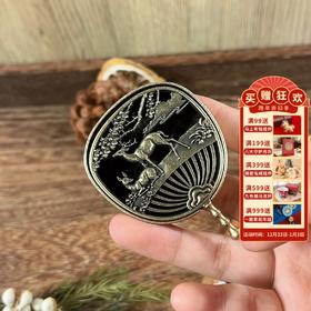 敦煌【迷你小香炉-九色鹿】创意金属迷你小号香炉 家用室内茶道桌面禅意香炉摆件