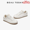BeauToday 苹果头简约白色德训鞋复古软底女休闲鞋29880 商品缩略图0