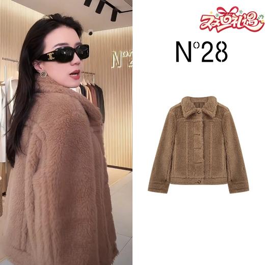 N°28 气质短款泰迪大衣保暖舒适毛呢外套 8352D835 商品图0
