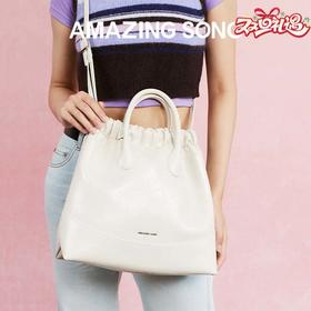 Amazing Song乙颂 流浪袋大号单肩牛皮大容量斜挎小众托特包包女