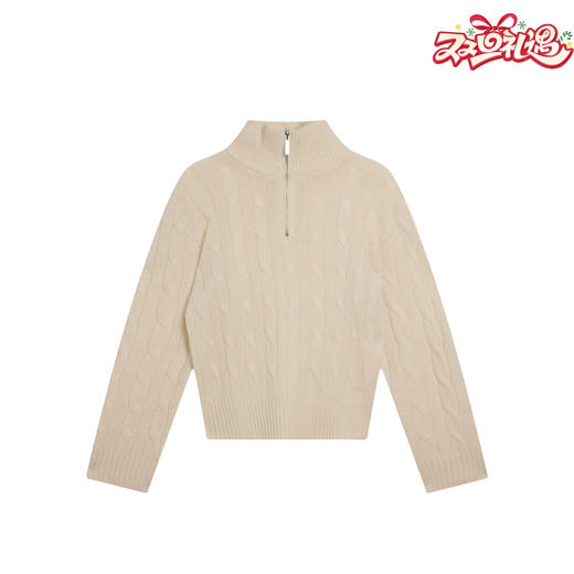 N°28 2025秋季新款设计师女装半高领毛针织衫毛衣 895392M106 商品图0