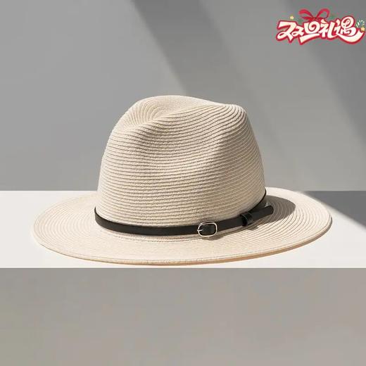 疯帽子 时尚休闲礼帽夏季情侣款男女经典款草帽子 出游逛街CL124 商品图0