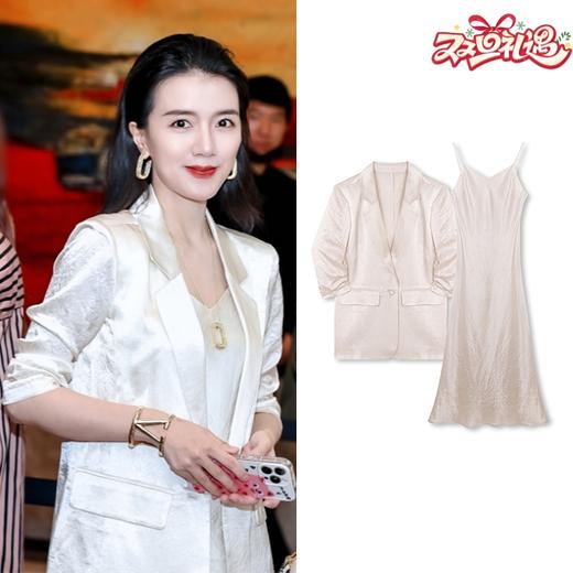 【破价】N°28 【珍珠套装】春款气质通勤醋酸套装9A21W039/9A21L039 商品图0