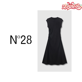 【破价】N°28【弹弹裙】 设计师气质长款无袖圆领垂感连衣裙8A21L521