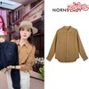 NORNS LADY诺恩 秋季新款亚麻衬衫 纯色POLO领经典时尚百搭长袖上衣 T25SM94439-12.1 商品缩略图0