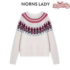 NORNS LADY诺恩 冬季新款毛针织衫圆领费尔岛毛衣 H25SK73807 