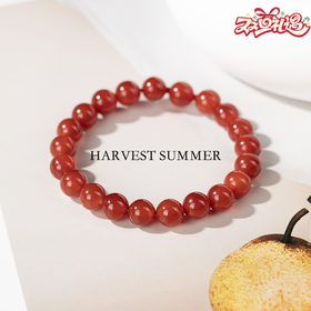 【徐艺洋同款】硕夏珠宝 天然红玛瑙玉髓手链本命年气质手串 SX18