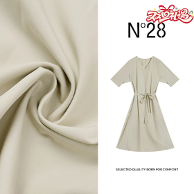 N°28 中长款连衣裙女2025夏季新款系带收腰显瘦气质长裙子885252L612