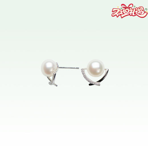 礼兰 S925银淡水珍珠耳钉ES2707 商品图0