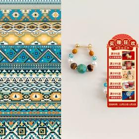 【雾时·天然石耳环】敦煌小众原创国风手作新中式 天然石耳环民族风文艺复古耳钉