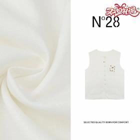 N°28 2025夏季新款外搭马甲刺绣百搭复古上衣885242B526