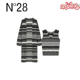 【破价】秋冬款设计师条纹女装气质时尚休闲保暖套装9A51Z007