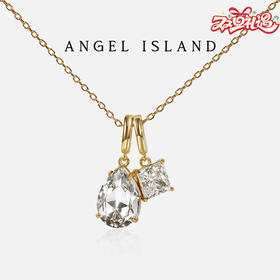 ANGEL ISLAND 「清晨雨露」水钻锆石吊坠可拆卸项链