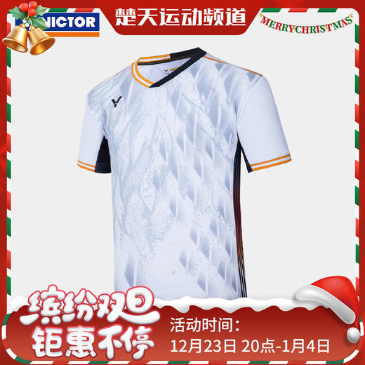 VICTOR威克多 新款羽毛球服 男款女款签约球员大赛系列短袖男款T-45000 女款T-46000 商品图0