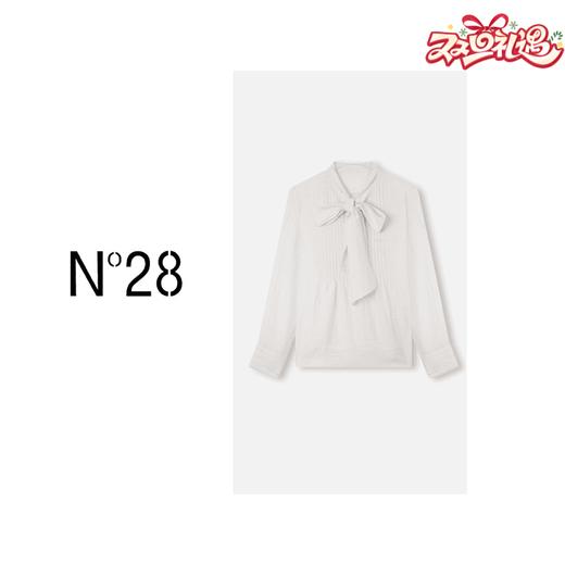 N°28 春款时尚气质小香风长袖百搭系带衬衫8A11C356 商品图0