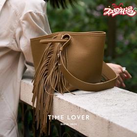 【流苏手环】TIME LOVER  2025新款百搭时尚简约小众纯色单肩斜挎女包