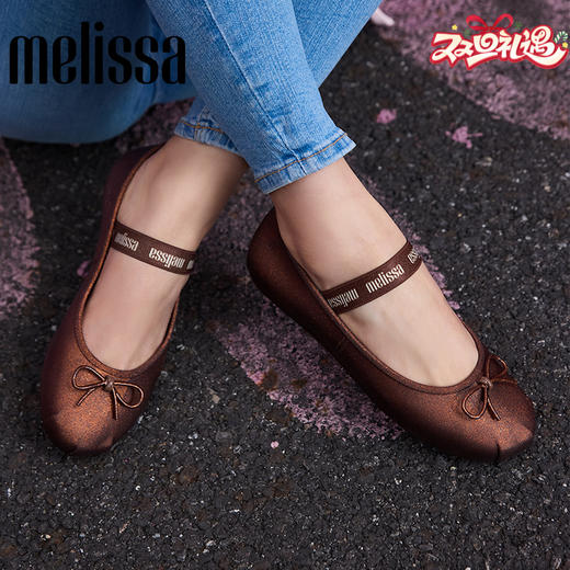 Melissa/梅丽莎 Sophie蝴蝶结轻奢柔软单鞋芭蕾鞋女35701 商品图0