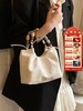 【白色串珠斜挎手拎包】敦煌小众手提包 百搭简约通勤单肩斜挎水桶包 商品缩略图0