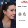 ANGEL ISLAND「芳华」木槿白金花朵耳钉气质耳夹 商品缩略图0