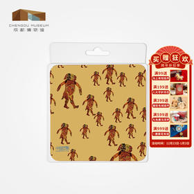 【售完无补】成都博物馆旗舰店【皮影系列木质杯垫】隔热垫博物馆文创礼品