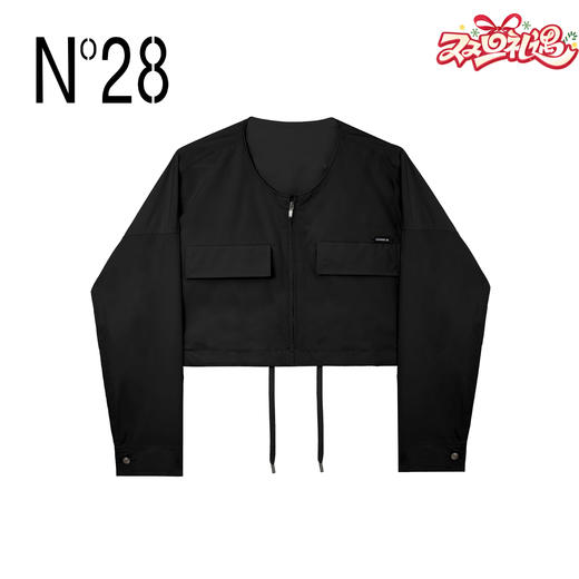 N°28 春季时尚拉链抽绳简约短外套8A11W153 商品图0
