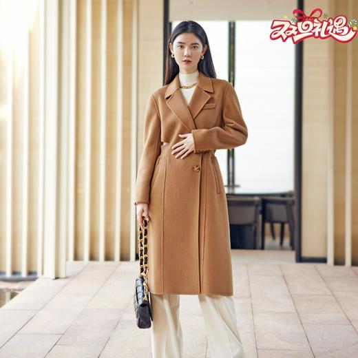 N°28 女装毛呢大衣中长款腰部镂空小众设计显瘦外套8251D332  商品图0