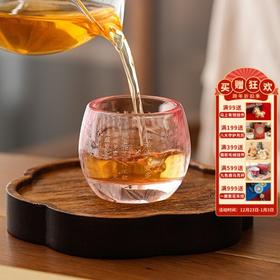 【心经玻璃小茶杯】敦煌小众琉璃心经茶杯主人杯高档茶杯喝泡茶盏杯单个人专用品茗杯功夫茶具