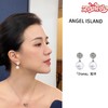 ANGEL ISLAND 铜合金锆石耳饰「Diana」水钻球珍珠气质耳钉 商品缩略图0