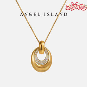 ANGEL ISLAND 「流光」锆石双色长款项链